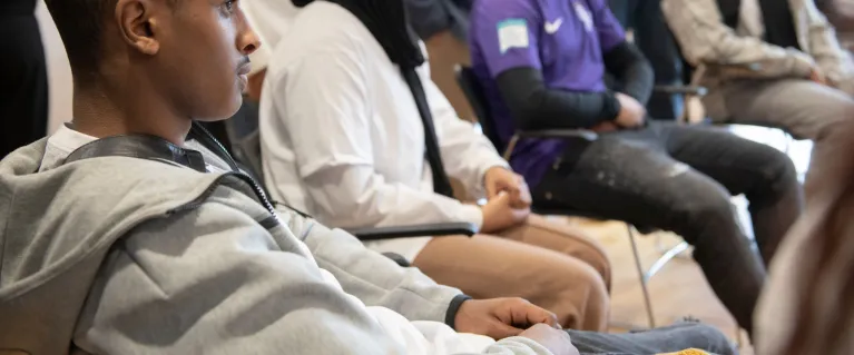 young people presenting