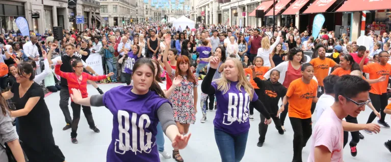 Dancing in regents street