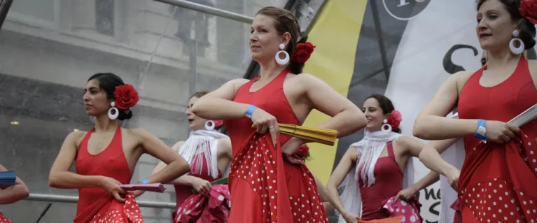Group of women dancers 