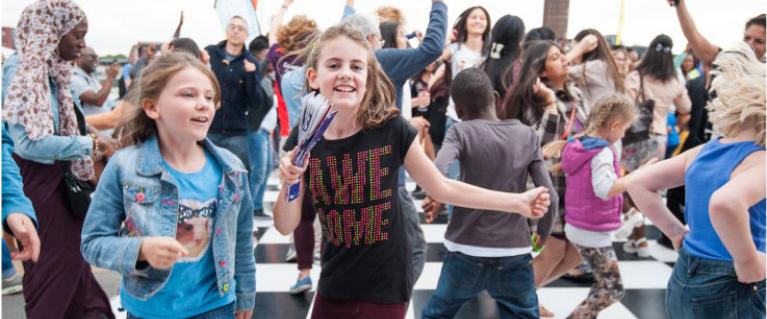 Children dancing