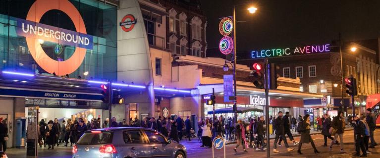 Brixton at night