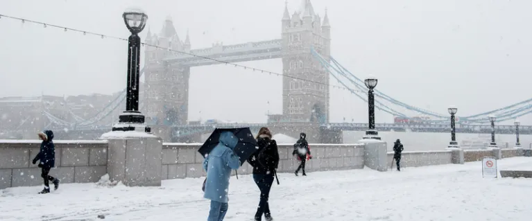 Cold weather in London