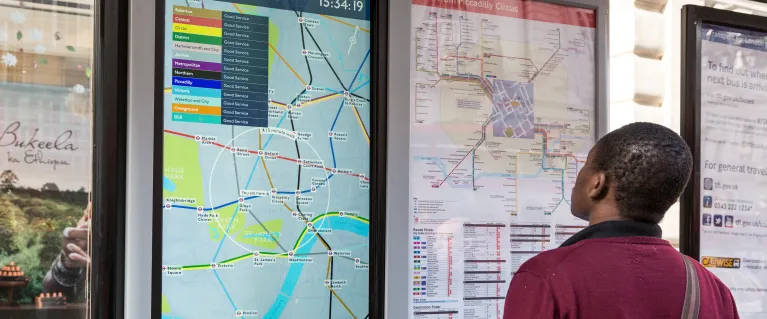 digital bus stop