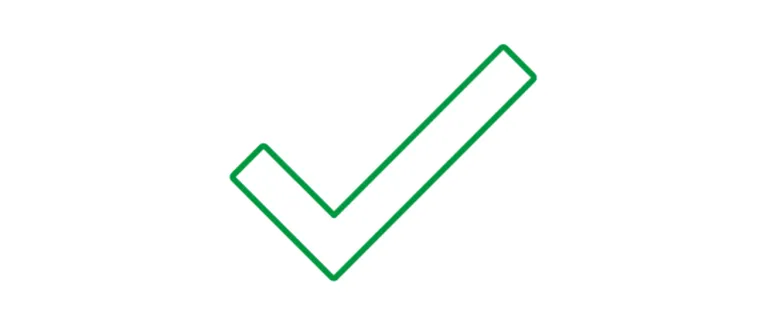 Green tick icon