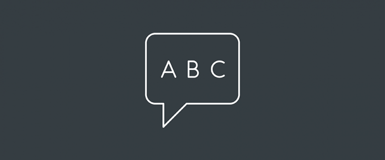 ABC bubble icon