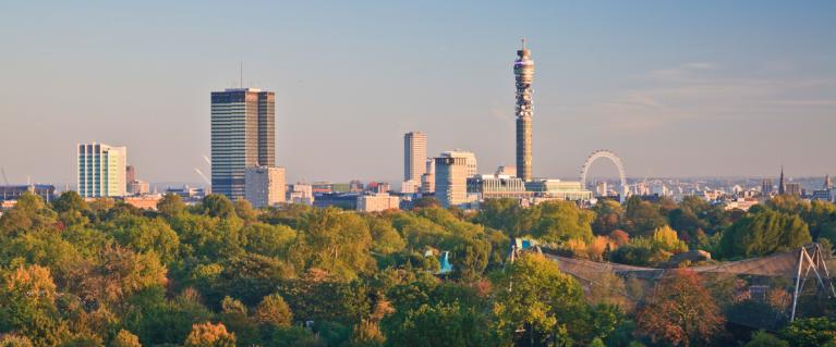 London skyline from Primrose Hill