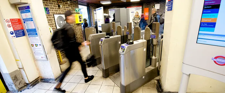 Underground ticket barrier