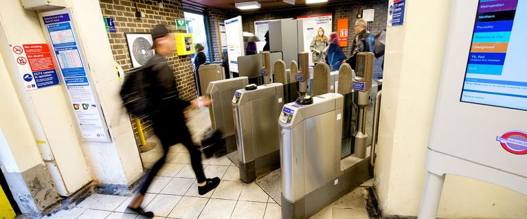 Underground ticket barrier