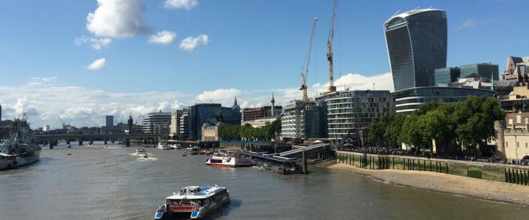 River Thames with Walkie-Talkie