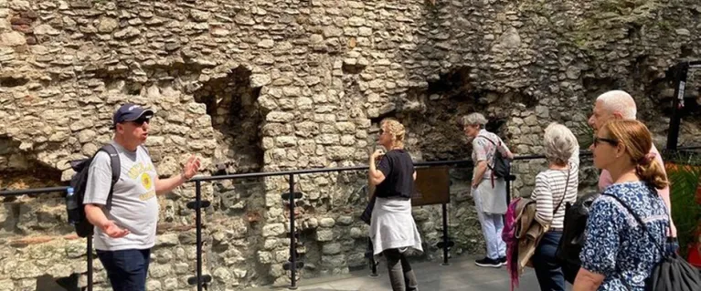 Sam Jacobs delivering a tour