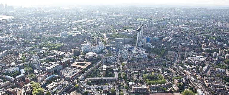 London aerial view