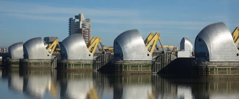 Thames Barrier Closure. Credit: Chris Wheal