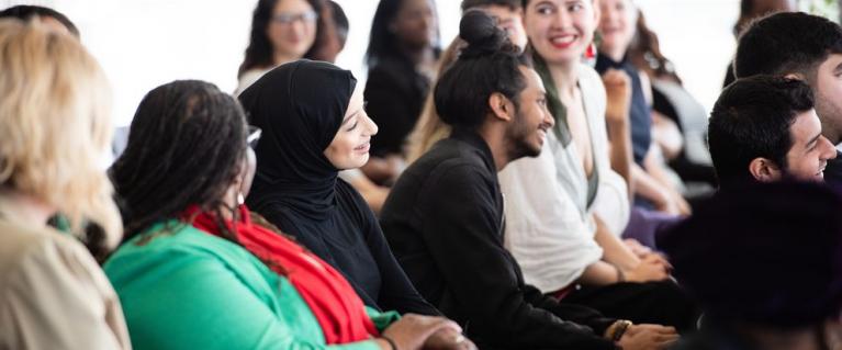 Young people at a conference