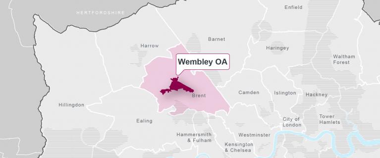 Map of Wembley