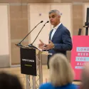 Sadiq Khan speaking at Salmon Youth Centre on the causes of crime