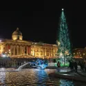 Christmas Tree at Trafalgar Square lightning