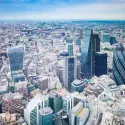 Arial view of City of London