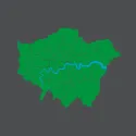 Drawing of London area map
