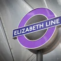 Elizabeth Line sign at Canary Wharf Station