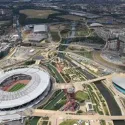 Aerial view of Queen Elizabeth Olympic Park