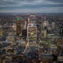 A view of London in the evening