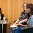 A photo showing panellists taking part in the GLA's Emergency Summit on the Illegal Migration Bill