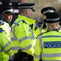 Metropolitan Police Officers out on patrol in London