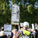 Image of protestors in London