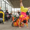 colourful performers at Greenwich and Docklands Festival