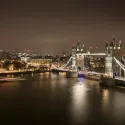 photo of london tower bridge at night