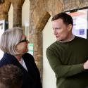 Caroline Russell is pictured speaking with Deputy Mayor for Transport Seb Dance at White Hart Lane station. 