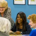 DM Debbie Weekes-Bernard with older Islington residents