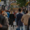 Busy Carnaby street with shoppers