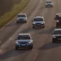 cars on motorway