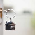 Key in front door