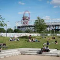 Olympic park background drop