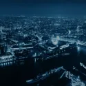 London city lights at night