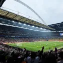 The Wembley Stadium football pitch
