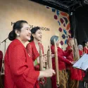 performers on stage