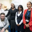 Deputy Mayor Debbie Weekes-Bernard and Age UK Bexley staff