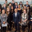 Generations of City Hall apprentices with Sadiq Khan