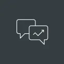 Icon representing conversations taking place in the community