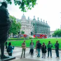 History Speak guide explaining during tour