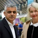 Justine Simonds and Sadiq Khan