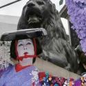 Japanese Matsuri performer