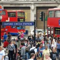 Oxford Circus people and buses