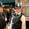 Police officers meeting the public