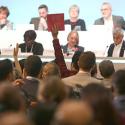 PQT Assembly and Mayor infront of audience