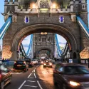 Traffic on Tower Bridge