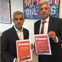 Mayor of London Sadiq Khan with Unmesh Desai AM